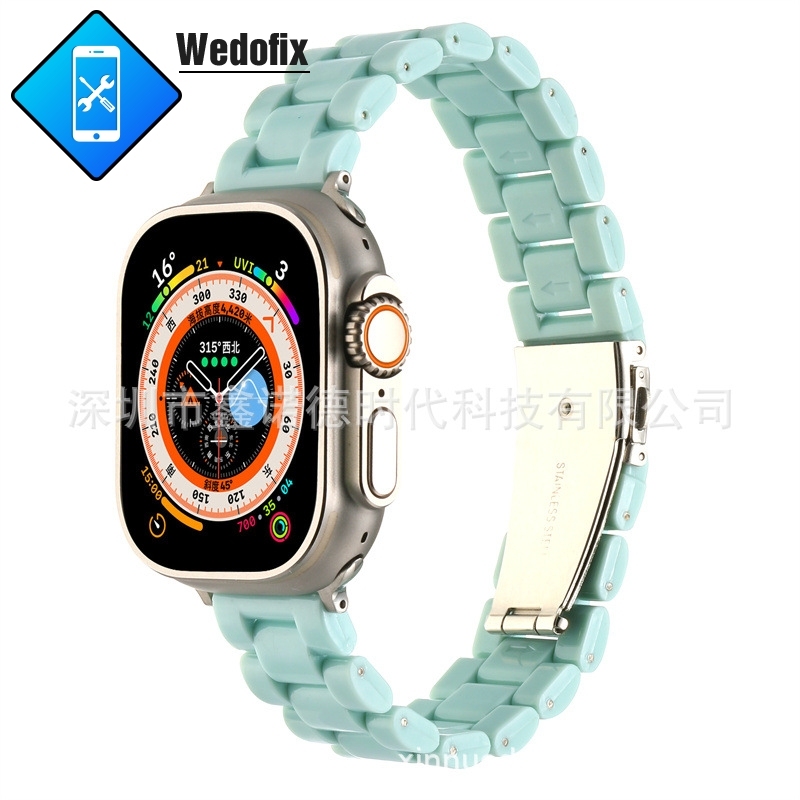 Resin Three-bead Strap Watch Bands for iWatch 40 41 42 45 49mm