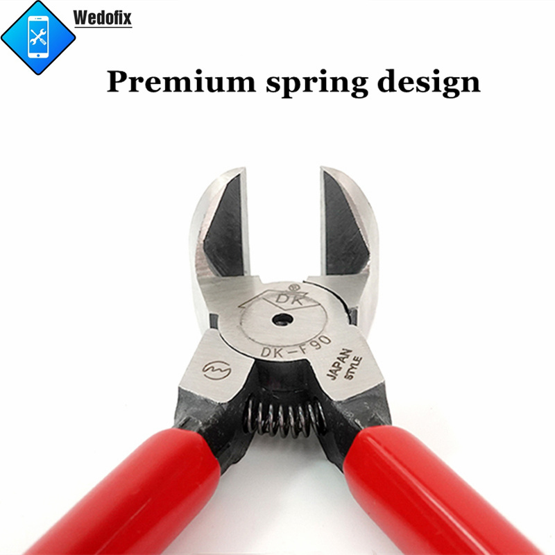 DK F90 Back Rear Camera Frame Scissors Cutting Tools 90 Degree Angle Diagonal Pliers for Mobile Phone Repair Electronics Cutting 
