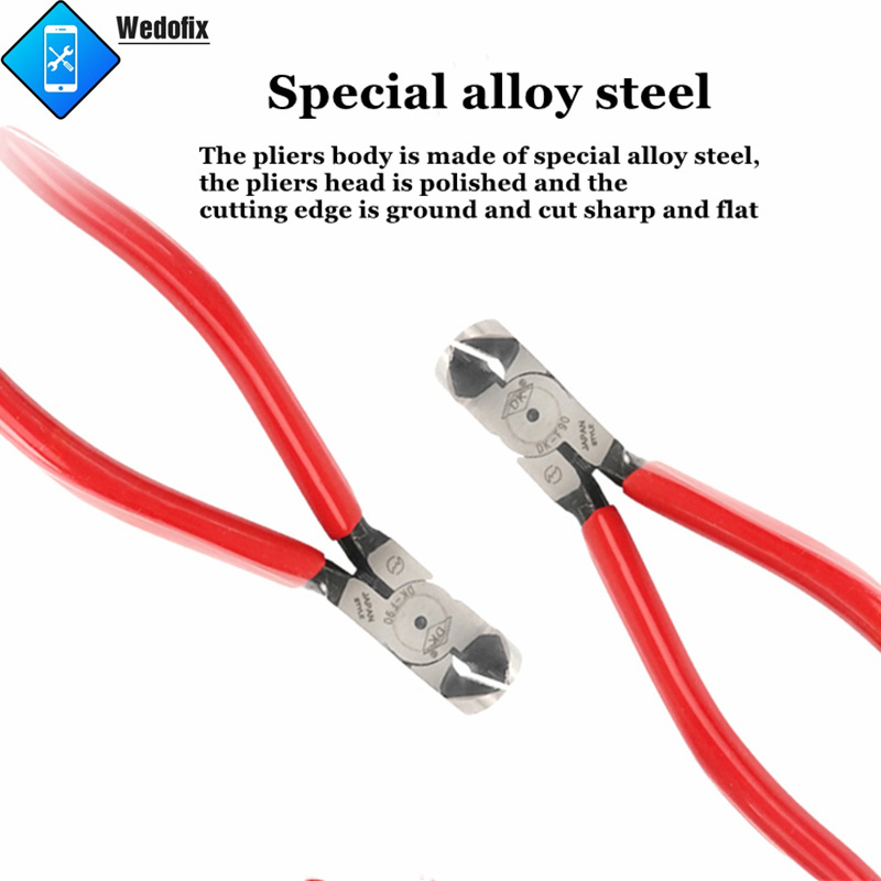 DK F90 Back Rear Camera Frame Scissors Cutting Tools 90 Degree Angle Diagonal Pliers for Mobile Phone Repair Electronics Cutting 