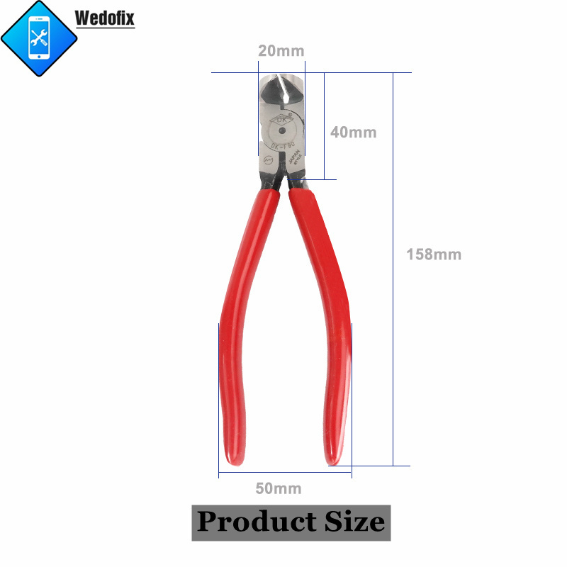 DK F90 Back Rear Camera Frame Scissors Cutting Tools 90 Degree Angle Diagonal Pliers for Mobile Phone Repair Electronics Cutting 