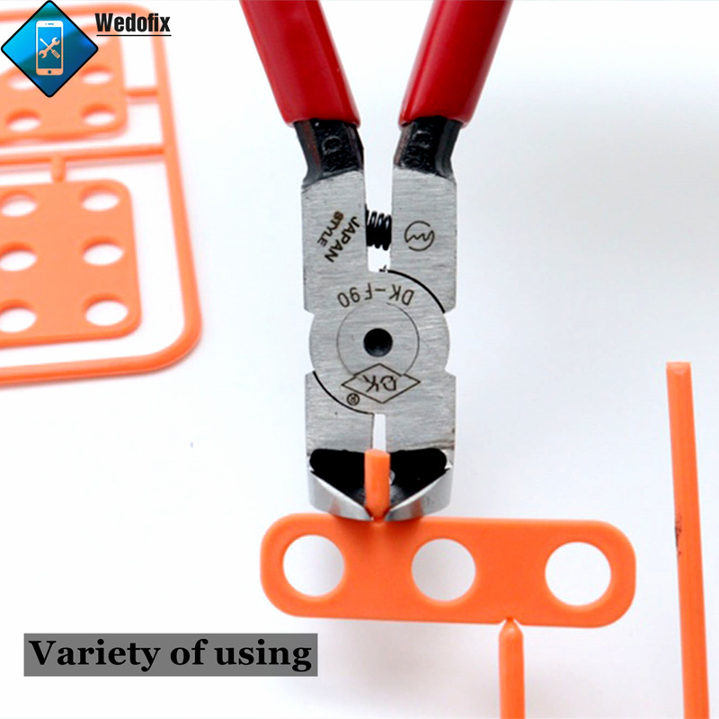 DK F90 Back Rear Camera Frame Scissors Cutting Tools 90 Degree Angle Diagonal Pliers for Mobile Phone Repair Electronics Cutting 