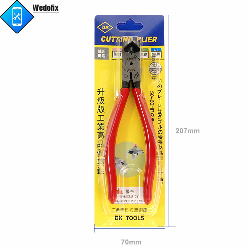 DK F90 Back Rear Camera Frame Scissors Cutting Tools 90 Degree Angle Diagonal Pliers for Mobile Phone Repair Electronics Cutting 