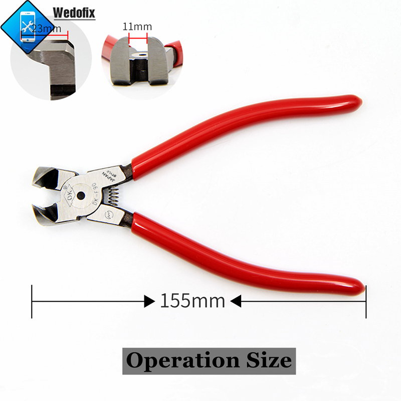 DK F90 Back Rear Camera Frame Scissors Cutting Tools 90 Degree Angle Diagonal Pliers for Mobile Phone Repair Electronics Cutting 