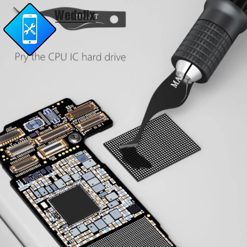  Maant CPU Glue Remove Blade with Handle Anti-corrosion High Toughness Blades for Phone IC NAND Clean Prying 