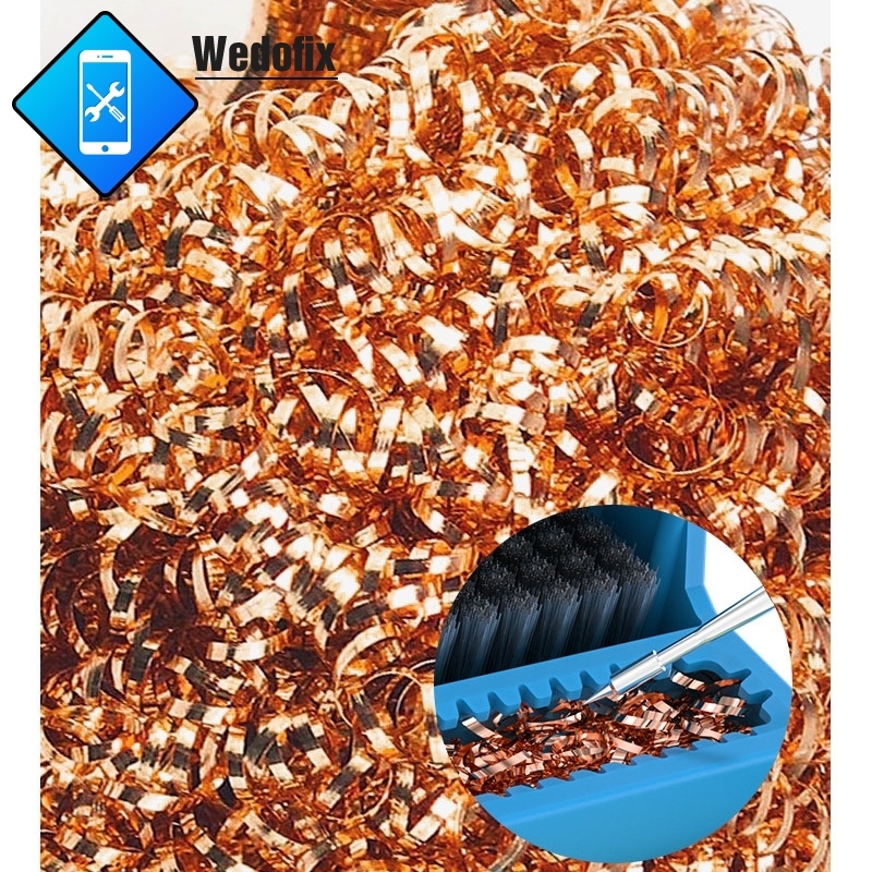 Relife Mini 3 in 1 Solder Iron Refresher with Cooper Wire Steel Brush Sponge Soldering Tip Cleaner Tool