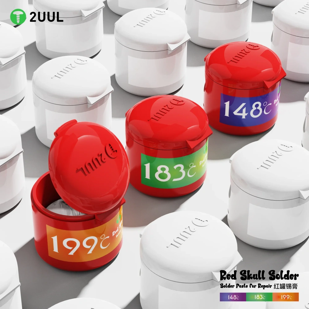 2UUL 50g Solder Paste Phone Maintence Welding Solder Consumbles for Motherboard NAND CPU BGA Components Repair