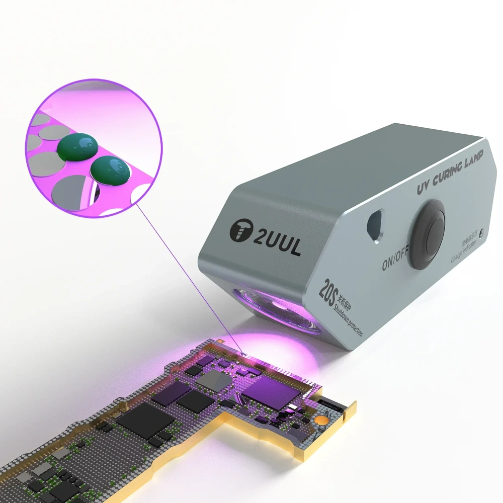 2UUL SC05 UV Light for Resin Curing with Type-C Port High Capacity Multi-functional UV Curing Lamp Green Oil Quick Drying Tool