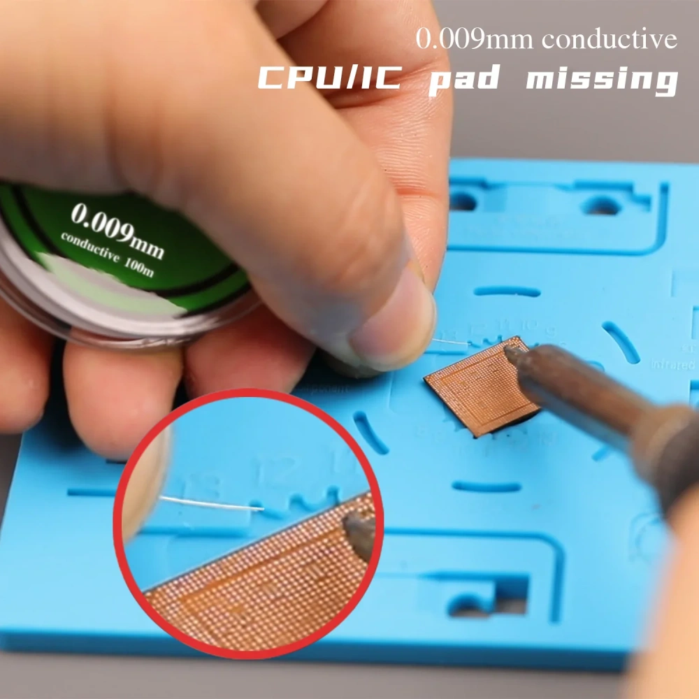 2UUL 0.02mm Insulated Ultrafine Jumper Wire Phone Fingerprint Repair Flying Line for Mobile Phone Motherboard Repair - 100m