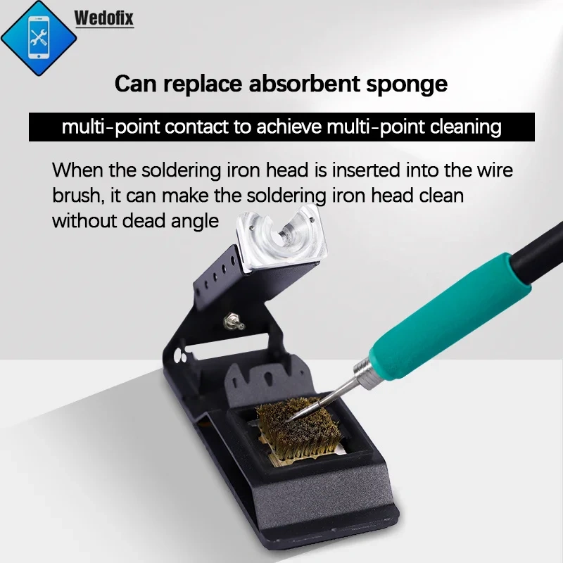 WL Electric Soldering Iron Tips Cleaning Brush Anti-Static Welding Iron Head Maintenance Aging Resistance Tool
