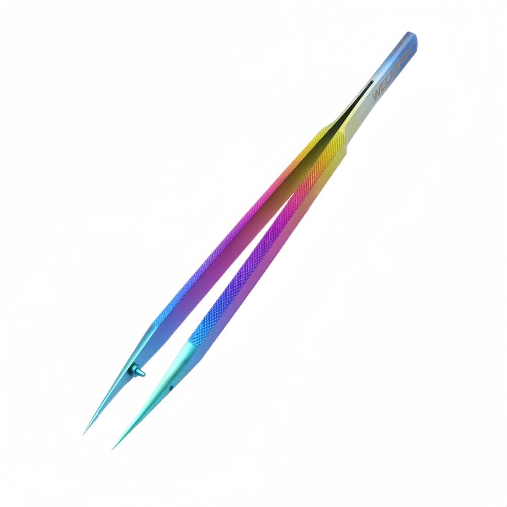 Extra Long Titanium Tweezers with Sharp Tips Grip Steady without Shaking for Crafting DIY Work