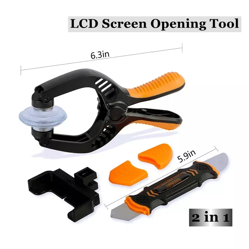 Jakemy 2 in 1 LCD Screen Opening Tool Kit Handy Phone Opening Pliers for Cell Phone Home Electronics DIY Repair Disassemble
