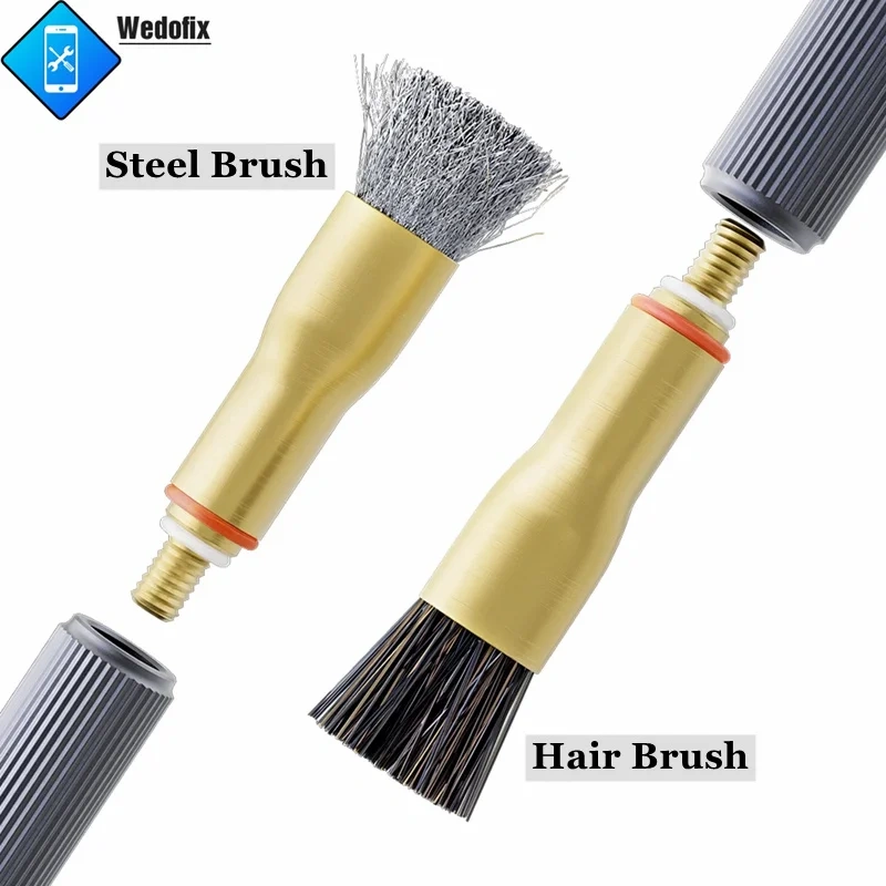 Qianli 012 Low Gravity  Clean Steel Brush Heat Resistance Fur Brush for Electronics PCB Board Glue Tin Cleaning