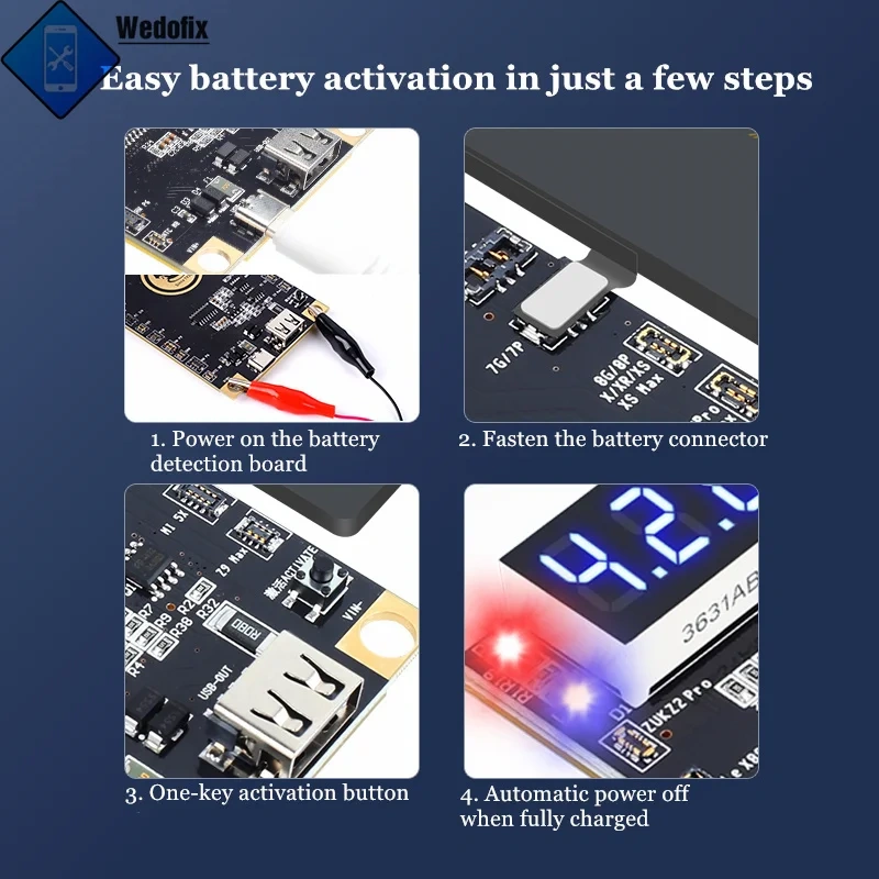 MECHANIC BA27 Battery Activation Detection Board Phone Battery Tester Repair Quick Charging for iPhone 5G-13 Pro Max Android