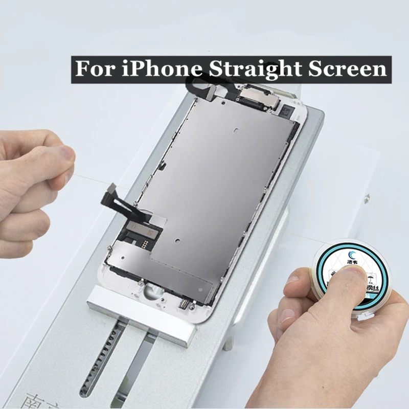 Luowei High Hardness Screen Cutting Wire Alloy Steel Line for iPhone Samsung Edge Broken Glass Remove