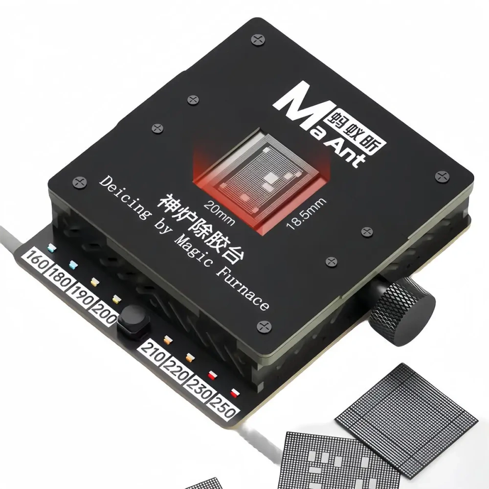 Maant SL-2 Upgraded Version CPU Heating Plate Glue Adhesive Degumming Station for Mobile Phone NAND IC CPU WiFi Module Clean