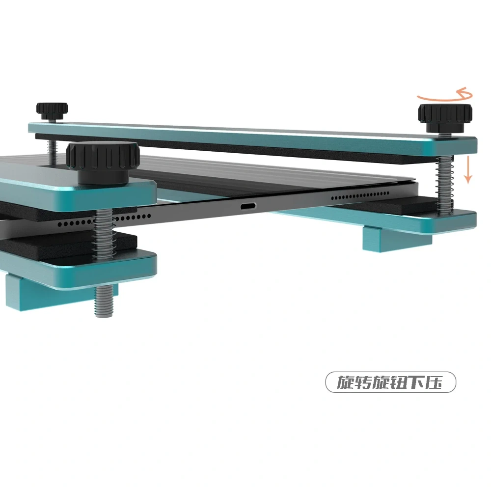2UUL DA02 Oversize Metal Press Clamp Screen Clip Fixture Back Glass Press Mold for iPhone iPad Repair