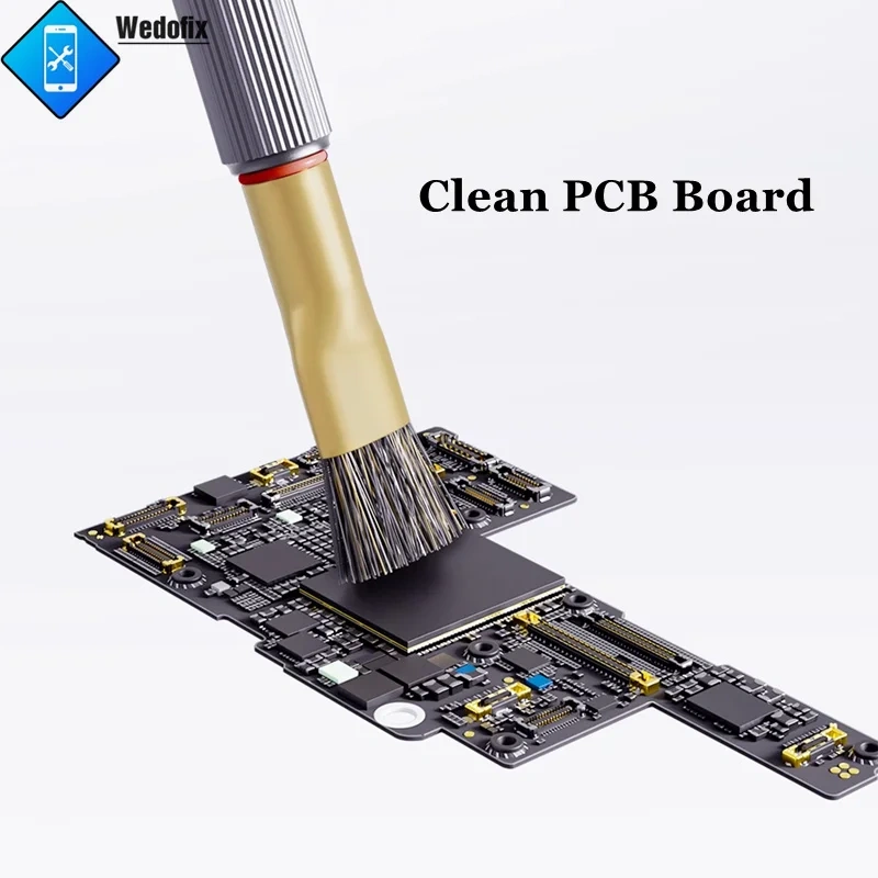 Qianli 012 Low Gravity  Clean Steel Brush Heat Resistance Fur Brush for Electronics PCB Board Glue Tin Cleaning