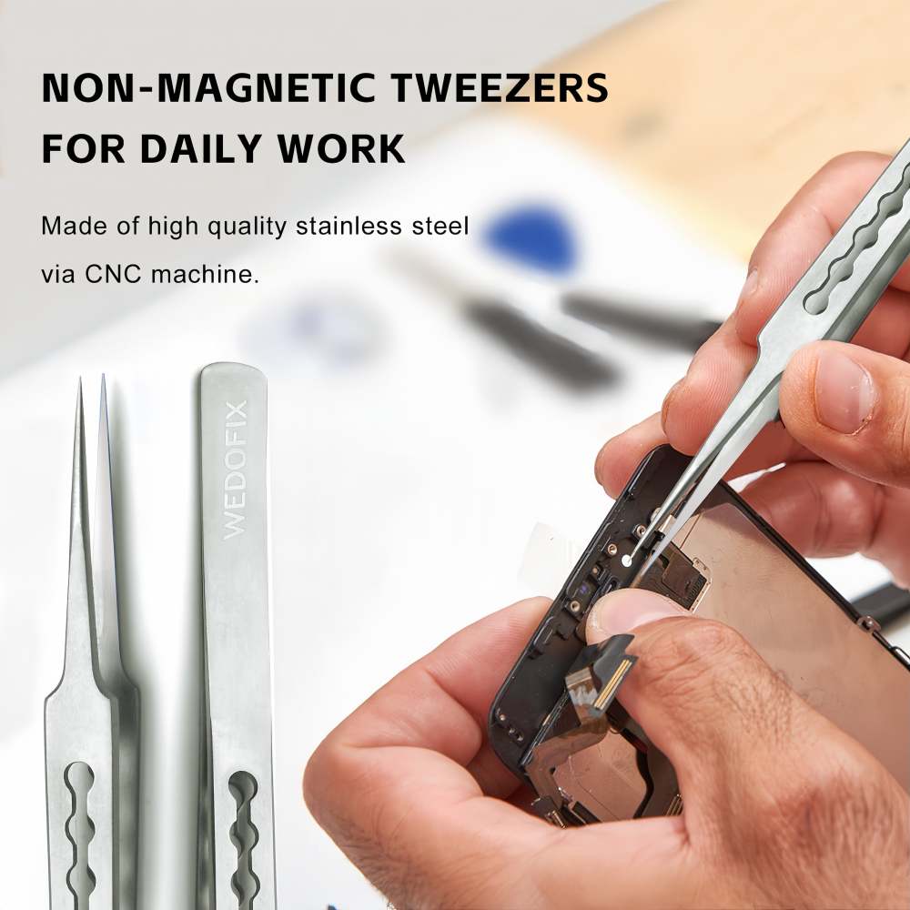 Extra Long Pointed Tweezers for Splinters Precision Fine Titanium Tweezers for Electronics Repair