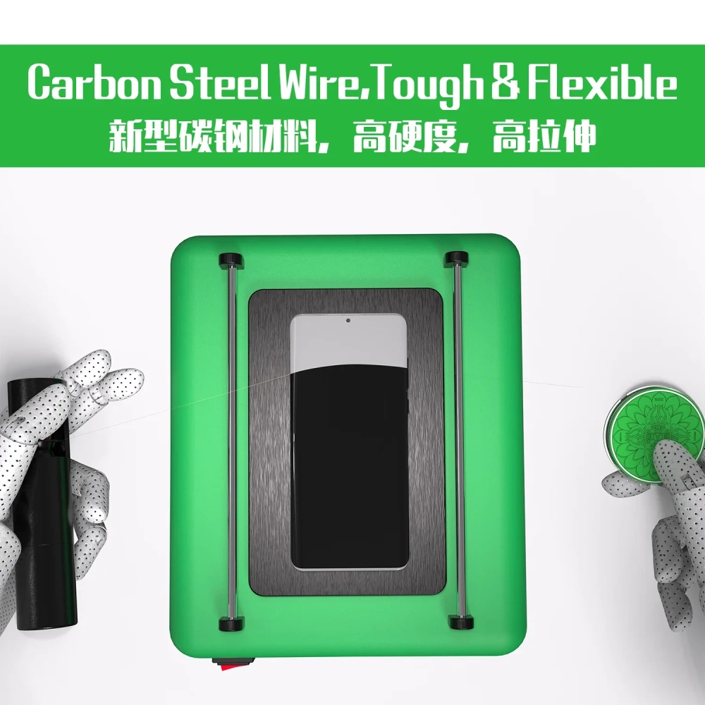 2UUL Screen Cutting Wire 0.035mm 100M Diamond Screen Seperate Tool for iPhone Samsung Edge Screen Refurbish