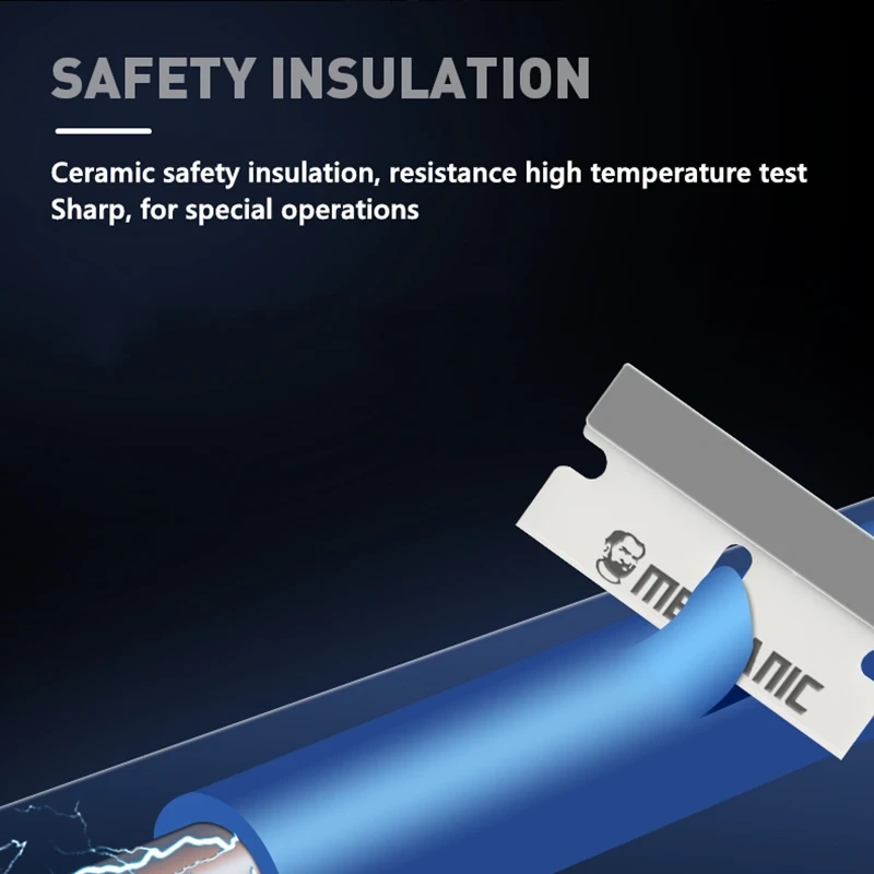 MECHANIC BC10s Ceramic Blade Set ESD Mobile Phone LCD Screen OCA Adhesive Remover Frame Separation Polarizer Cut Tool Knife