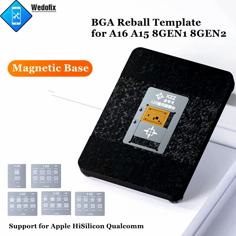 XZZ  L23 CPU Reballing Stencil with Position Mold BGA Reball Template for A16 A15 Qualcomm Hisilicon MediaTek Plant Tin Tools