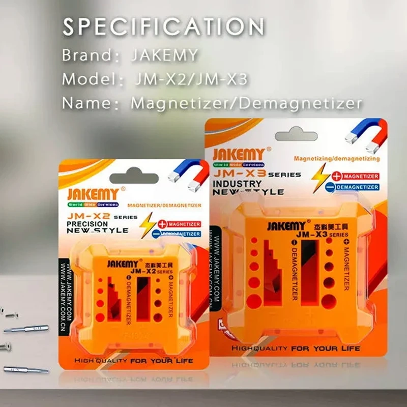JM-X2 Magnetizer Demagnetizer for Screwdriver Tips Bits and Wrench Metal Parts Accessories