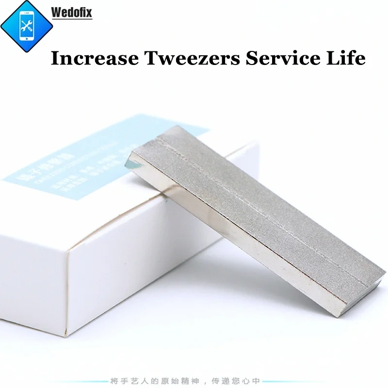 Amaoe Tweezers Polish Stone Solder Iron Tips Grind Stone Blade Repair Sharpness Tools for Mobile Phone Repair Tool Restore