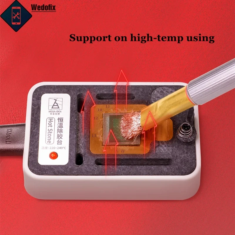 Qianli 012 Low Gravity  Clean Steel Brush Heat Resistance Fur Brush for Electronics PCB Board Glue Tin Cleaning