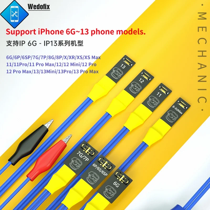 Mechanic Power Boot Cable DC Power Supply Test Cable for iPhone 6 7 8 11 12 13 14
