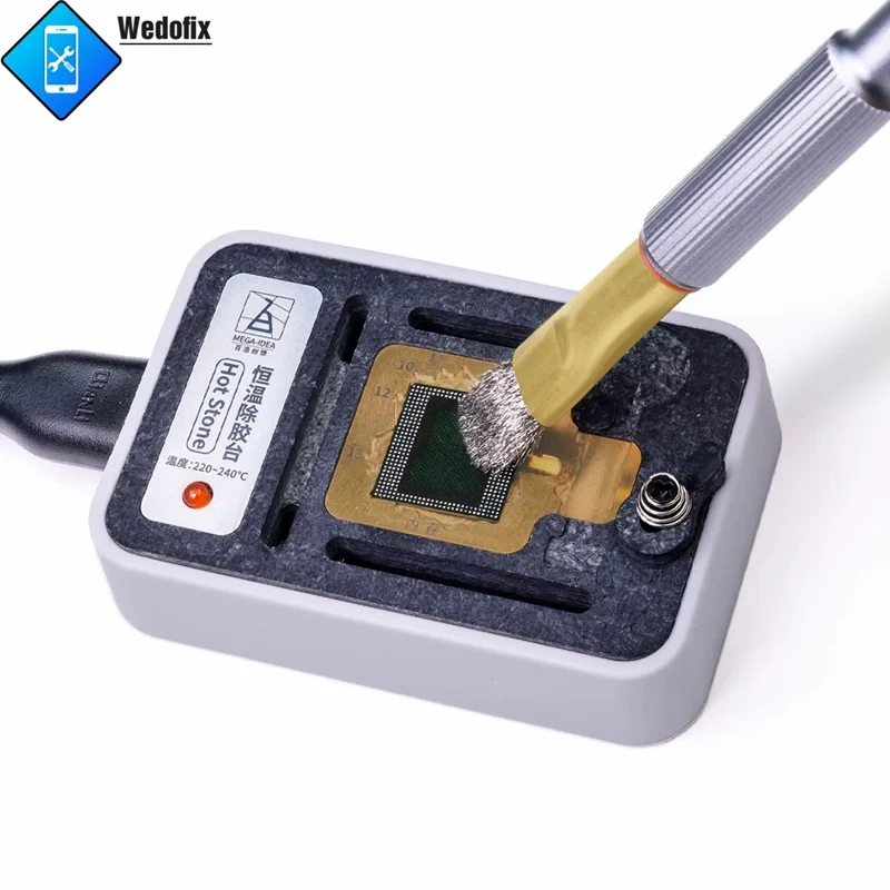 Qianli 012 Low Gravity  Clean Steel Brush Heat Resistance Fur Brush for Electronics PCB Board Glue Tin Cleaning