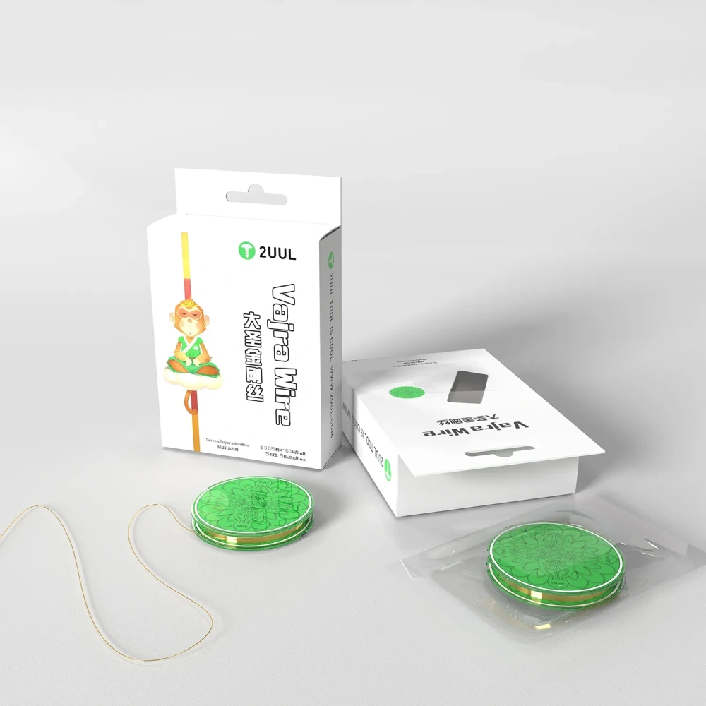 2UUL Screen Cutting Wire 0.035mm 100M Diamond Screen Seperate Tool for iPhone Samsung Edge Screen Refurbish