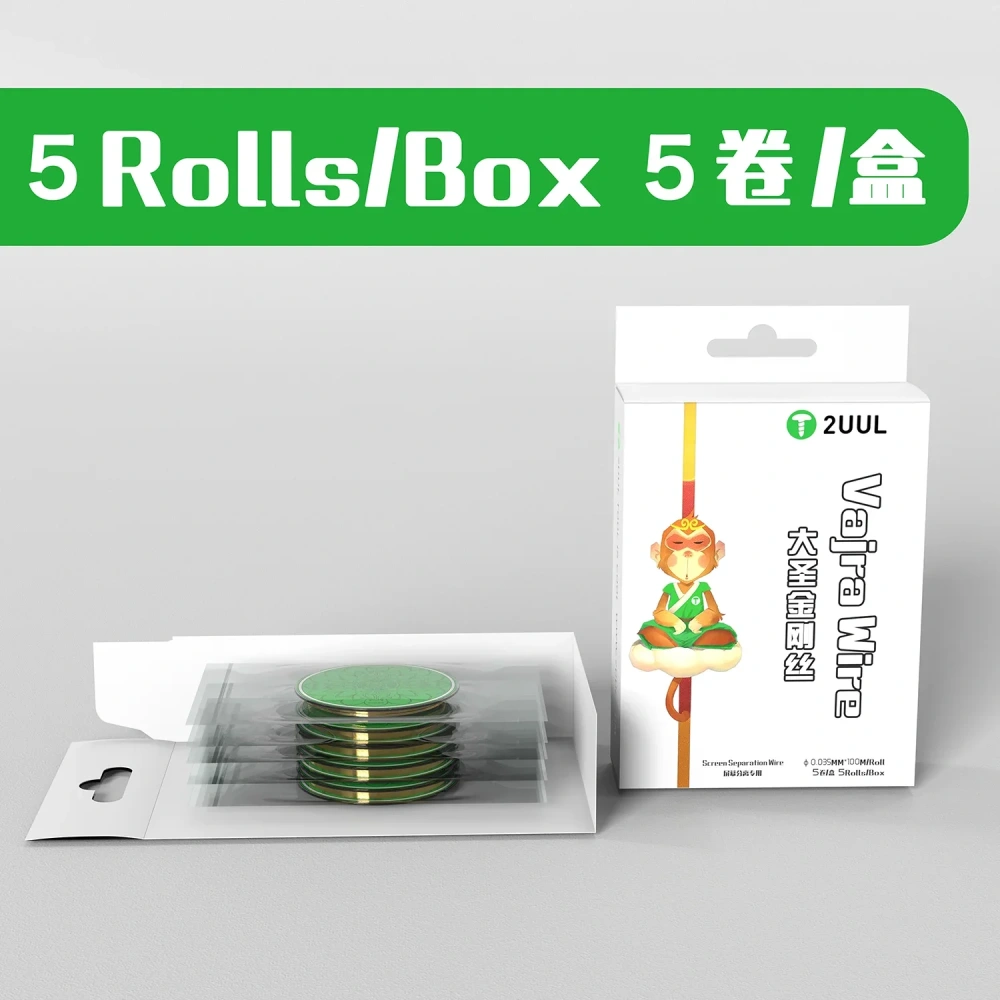 2UUL DA20 Diamond Cutting Wire Wrapping Bar Easy to Control for iPhone Samsung LCD Screen Glass Separate Without Hurting Display
