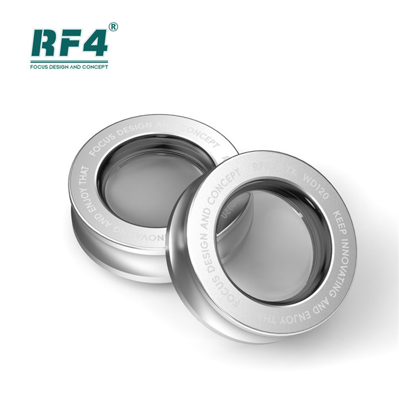 RF4 0.7X 0.5X Metal Barlow Lens Microscope Object Camera Lens 48mm for Stereo Zoom Microscope Trinocular Microscope Accessories