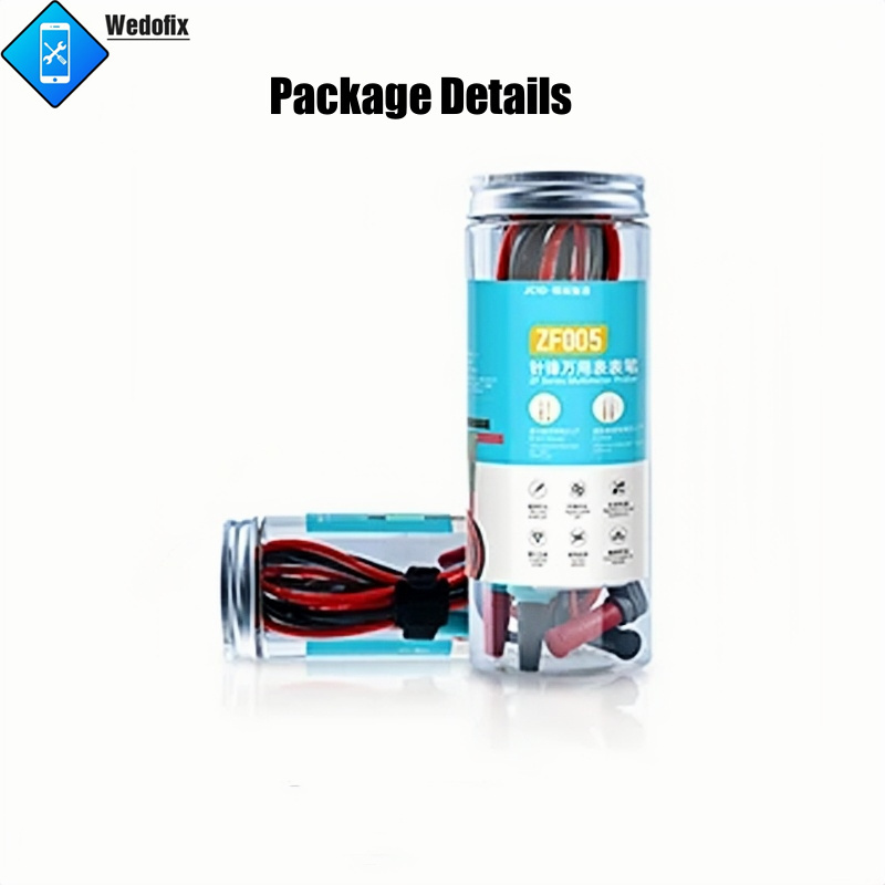 JCID ZF005 Universal Multimeter Pen with Ultra-fine Lead 0.05mm 0.1mm Test Lead Kit for iPhone Electronics Current Detect Repair