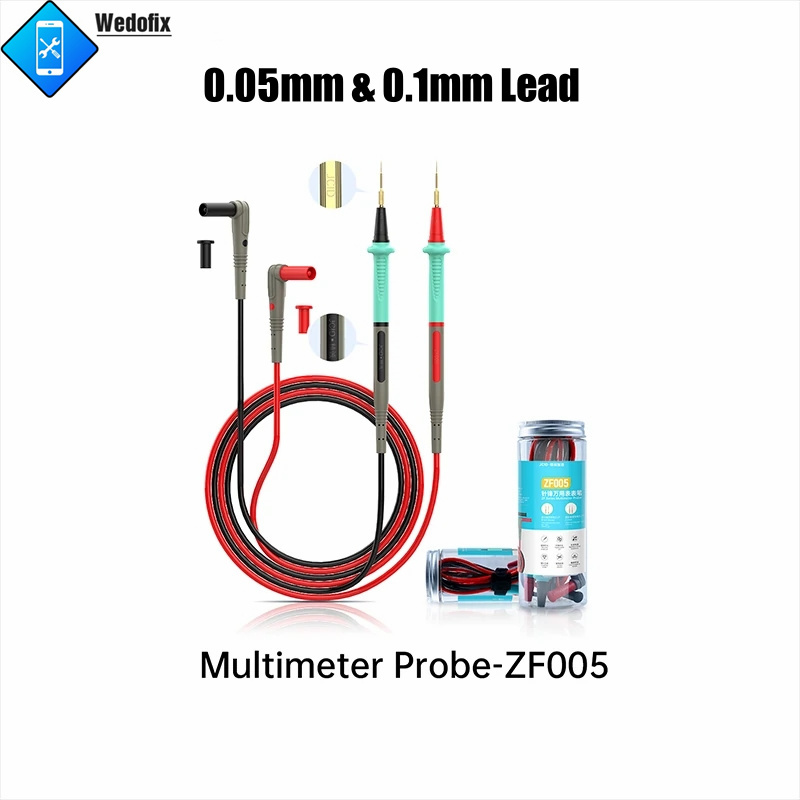 JCID ZF005 Universal Multimeter Pen with Ultra-fine Lead 0.05mm 0.1mm Test Lead Kit for iPhone Electronics Current Detect Repair