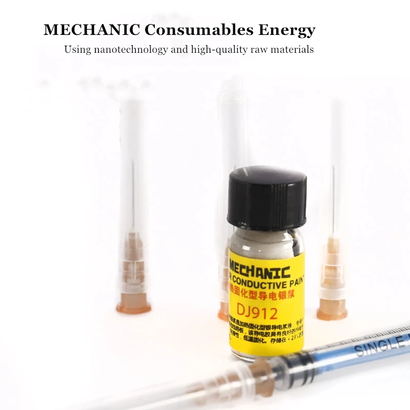 MECHANIC Conductive Glue Silver Conductive Paint Pen for Phone Screen Keyboard Circuit Board Paste Wire Electrically