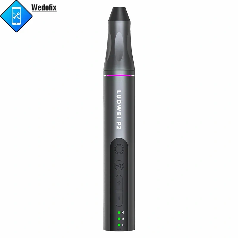 LUOWEI P2 Polish Pen with 8pcs Grinding Drills USB C Rechargeable Grinder for Mobile Phone NAND CPU IC Polishing Tools
