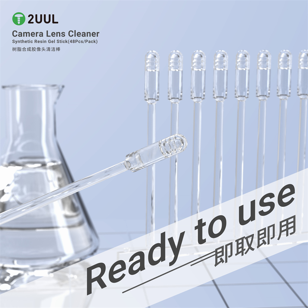 2UUL Camera Lens Cleaner 48pcs/pack Synthetic Resin Gel Stick for iPhone Android Camera Lens Dust Fast Clean