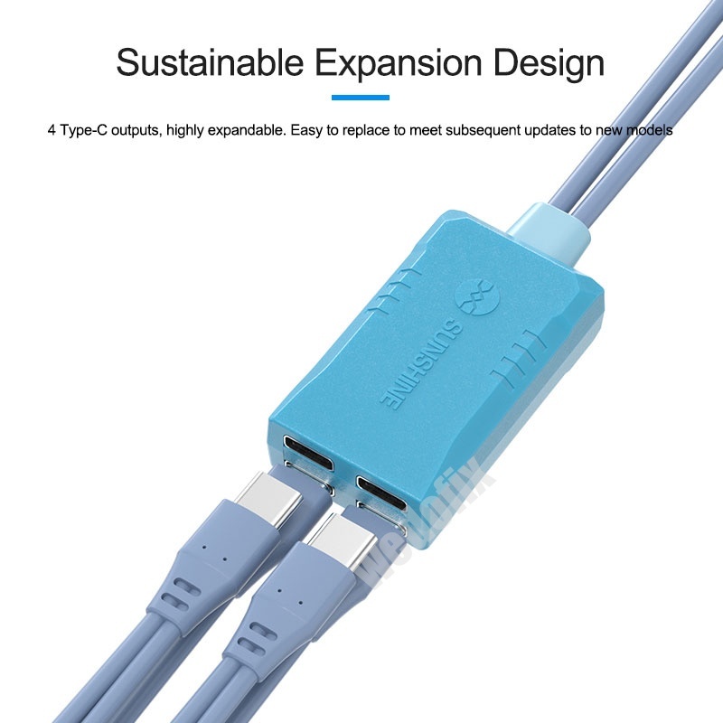Sunshine SS-908E DC Power Supply Cable Battery-free Startup Intelligent Anti-burn for iPhone 6 - 16PM