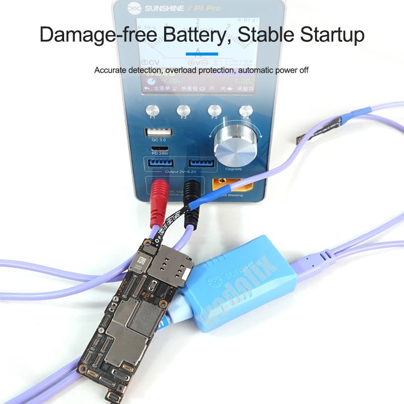 Sunshine SS-908E DC Power Supply Cable Battery-free Startup Intelligent Anti-burn for iPhone 6 - 16PM