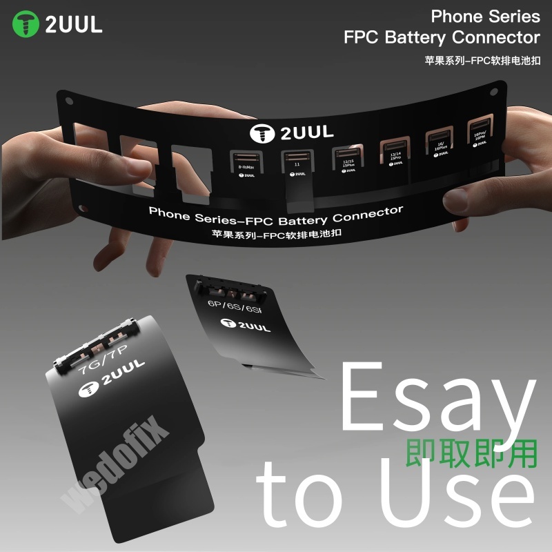 2UUL BT03 Battery FPC Connector Super Flexible Battery Socket for iPhone 16 15 14 13 12 11 X 8 7 6