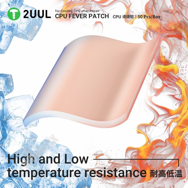 2UUL SC09 CPU Cooling Pad Small Size Thermal Mat for Electronics Mobile Phone Macbook Repair