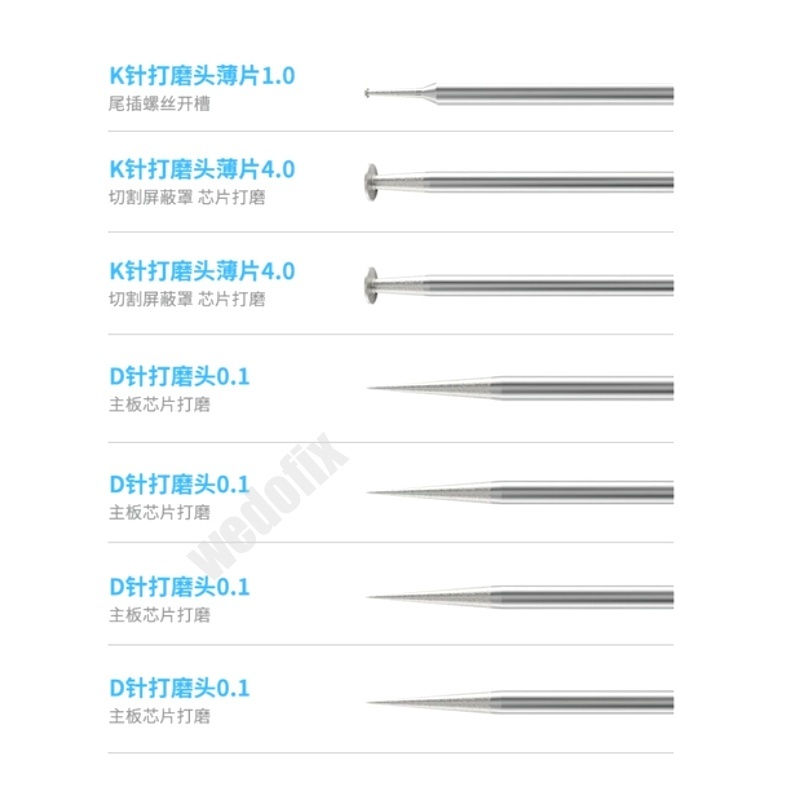 YCS Repair Home Smart Electric Grinding Pen Phone Motherboard Polish Pen with 7 Drills Type C Port for Logic Board Chip Repair