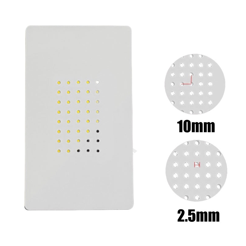 7inch 14inch Anti-slip Rubber Pad Small Hole Silicone Pad Phone Separartor Machine Replacement Insulation Mat - 5pcs/pack