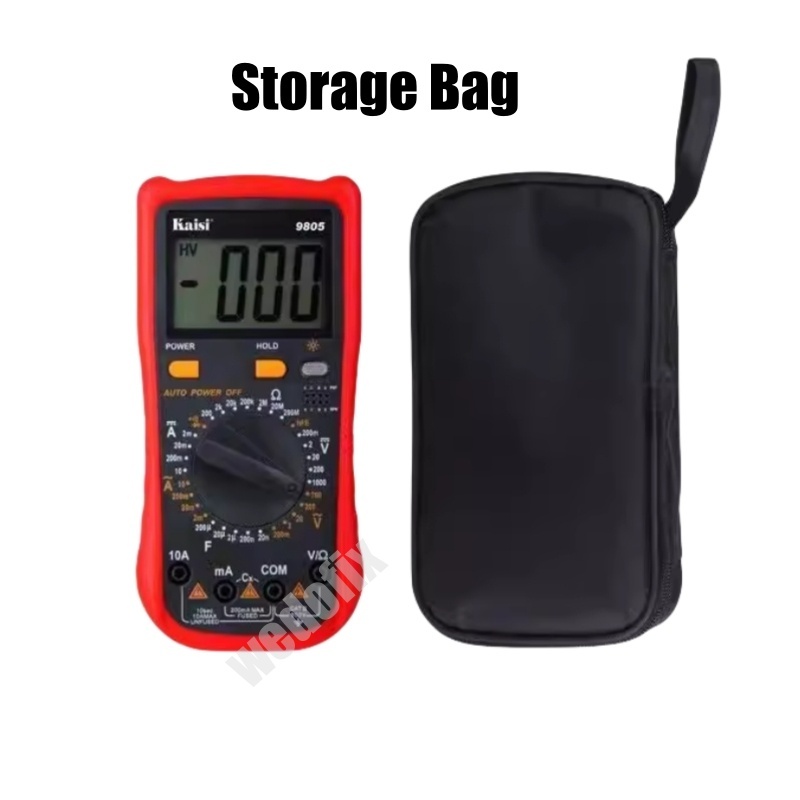 Kaisi 9805 Digital Display Multimeter Anti-burning Capacitance Anmeter for Phone Repair Electronics Testing
