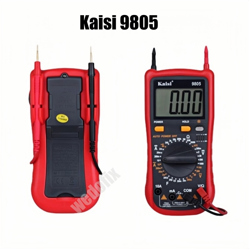 Kaisi 9805 Digital Display Multimeter Anti-burning Capacitance Anmeter for Phone Repair Electronics Testing