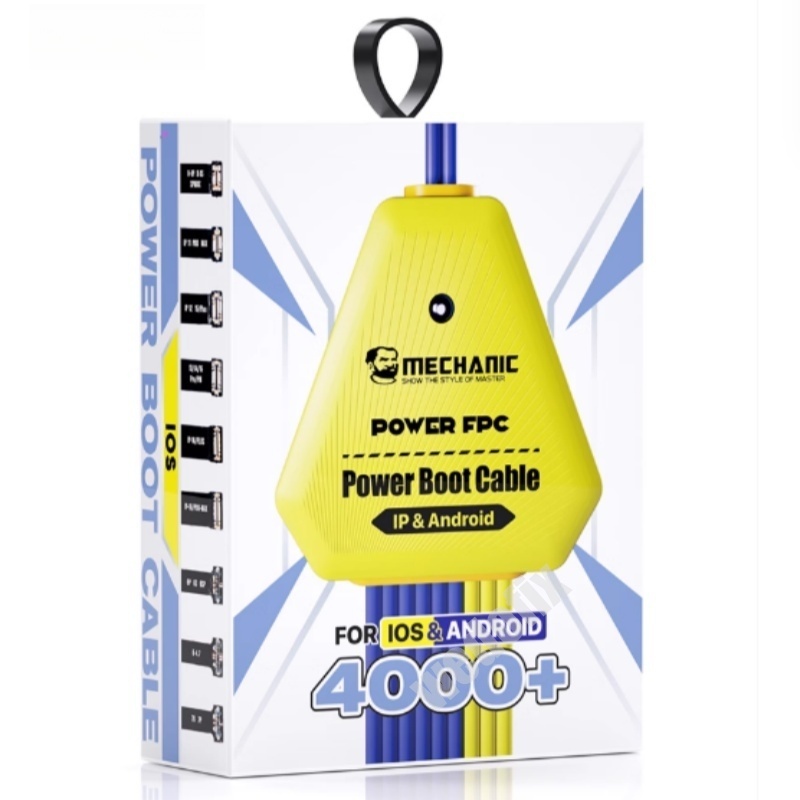 Mechanic Power Supply Cable Thicker Cooper Wire Soft FPC Flex for iPhone 16 15 14 13 12 11 X 8 7 6 & Android