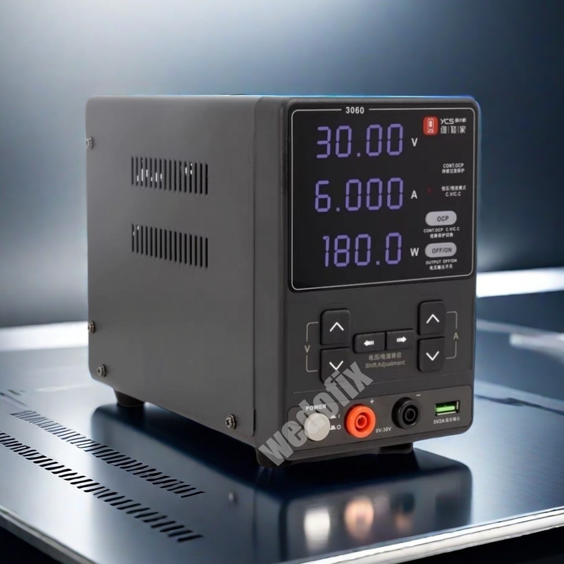 YCS 30V 6A 180W Digital Display DC Power Supply for Mobile Phone Electronics Repair