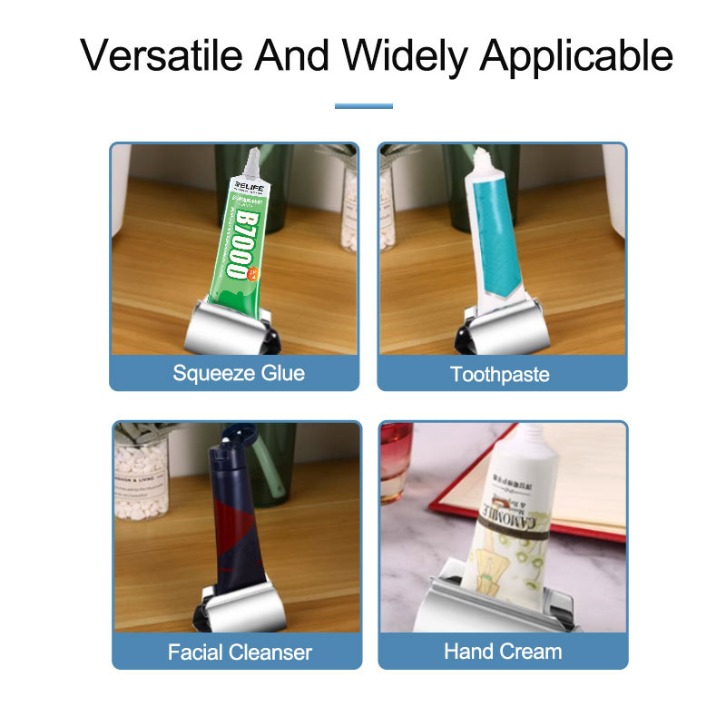 2pcs/Lot - Relife Universal Glue Squeezer Stainless Steel Screen Adheisve Pusher No Waste and Easy Operation