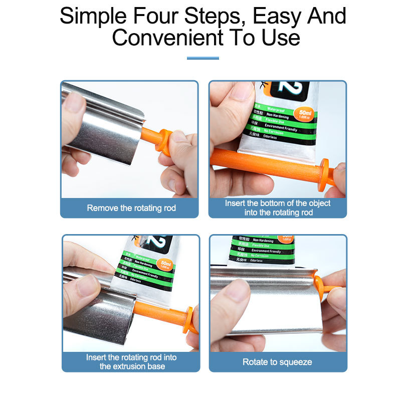 2pcs/Lot - Relife Universal Glue Squeezer Stainless Steel Screen Adheisve Pusher No Waste and Easy Operation
